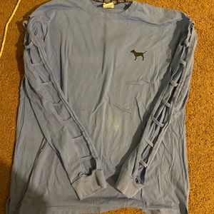 a Perry winkle pink shirt